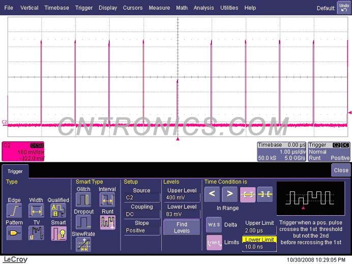 圖十三 設(shè)置合適的觸發(fā)方式隔離感興趣的事件