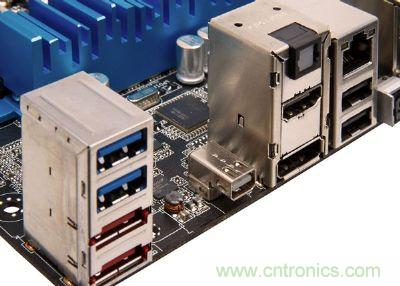 在高檔、新穎的主板，已經(jīng)開始搭載Thunderbolt高速傳輸接口