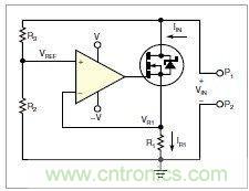 圖1：MOSFET的電阻變化，功能上像是一只可變電阻
