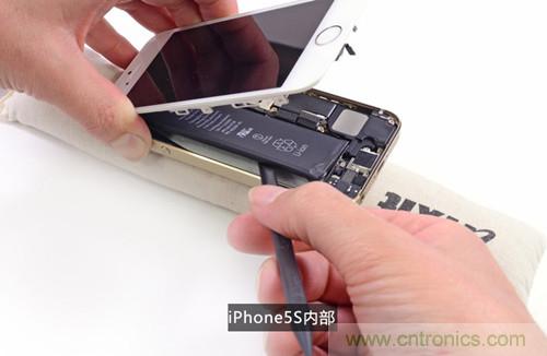 土豪金iPhone 5S拆解：內(nèi)部結(jié)構(gòu)升級，維修難度增加