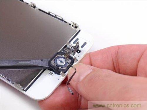 土豪金iPhone 5S拆解：內(nèi)部結(jié)構(gòu)升級，維修難度增加