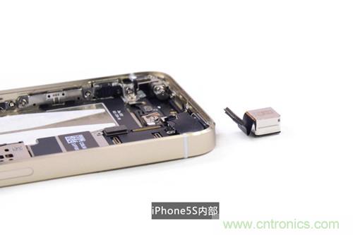 土豪金iPhone 5S拆解：內(nèi)部結(jié)構(gòu)升級，維修難度增加