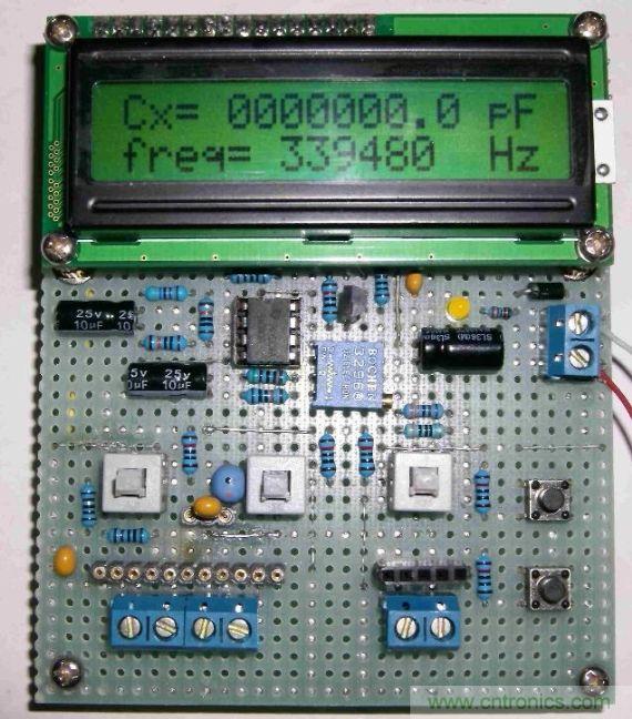 DIY集電容、電感和頻率為一體的測(cè)量?jī)x器