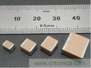 StackiCap的各規(guī)格產(chǎn)品尺寸：1812，2220，2225和3640