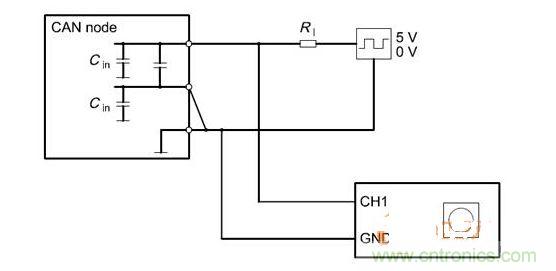  Cdiff測試原理（CANnode輸出線從上往下為CANH、CANL、GND）
