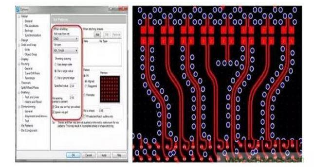 PCB 設(shè)計(jì)工具如果能夠控制共面波導(dǎo)和波導(dǎo)過(guò)孔的創(chuàng)建，將有助于顯著減少設(shè)計(jì)錯(cuò)誤和縮短設(shè)計(jì)時(shí)間。