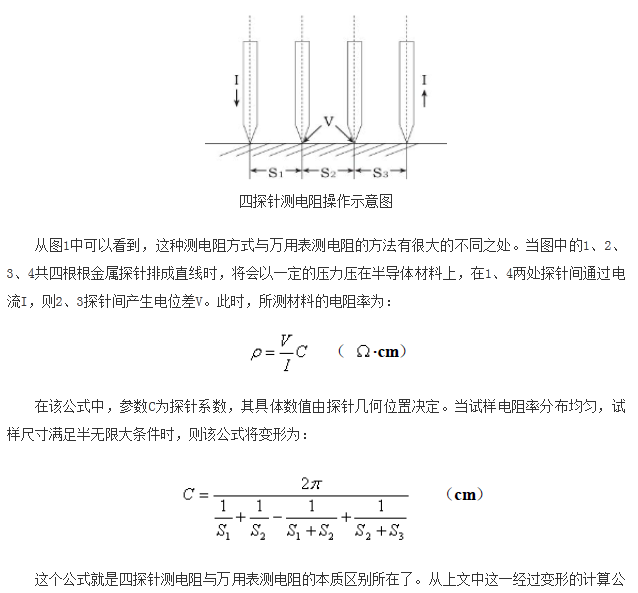 如何區(qū)分萬(wàn)用表測(cè)電阻和四探針測(cè)電阻？