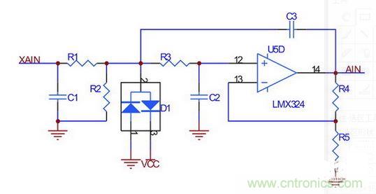 橫擺角速度、縱向/橫向加速度傳感器接口電路