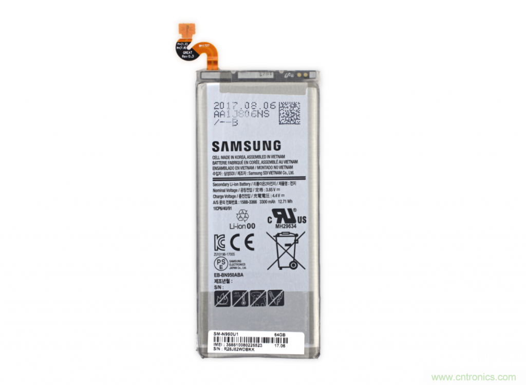 三星Note 8拆解，模塊化+分離式設(shè)計(jì)成趨勢？