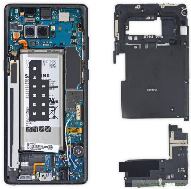 三星Note 8拆解，模塊化+分離式設(shè)計(jì)成趨勢？