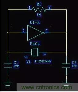 MCU振蕩電路晶體旁的22pF電容是干什么的？附圖分析