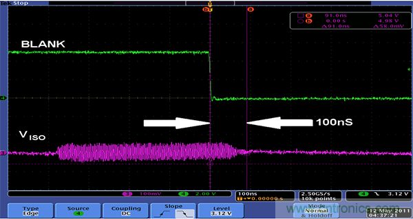 利用isoPower器件屏蔽電源，從而提高精度