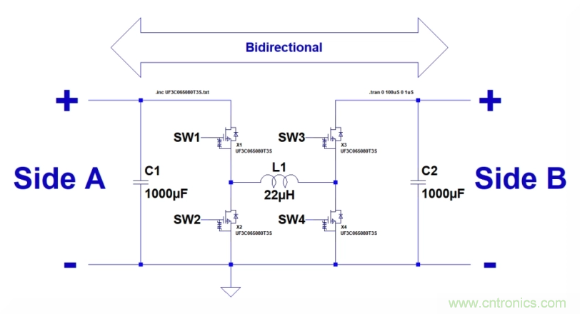如何使用碳化硅MOSFET設計雙向降壓-升壓轉(zhuǎn)換器？