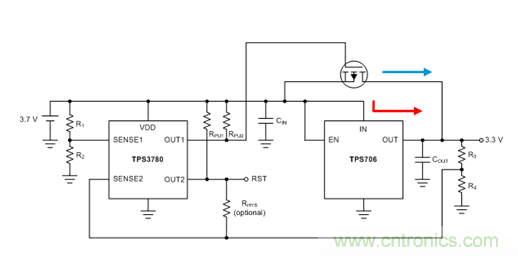 通過(guò)LDO、電壓監(jiān)控器和FET延長(zhǎng)電池壽命