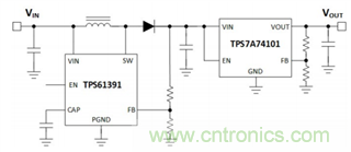 TPS61391升壓變換器，為電容麥克風(fēng)提供48V超低噪聲幻象電源