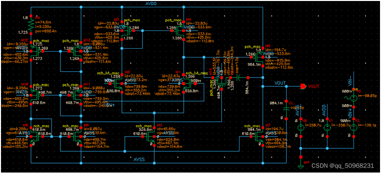 兩級(jí)運(yùn)算放大器的設(shè)計(jì)與仿真 兩級(jí)運(yùn)算放大器的設(shè)計(jì)與仿真