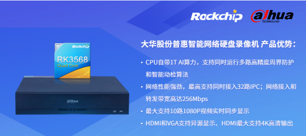 瑞芯微與大華股份聯(lián)合發(fā)布新一代NVR產(chǎn)品，助力安防后端市場智能化升級